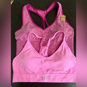 PINK Victoria's Secret Two-Tone Pink Sports Bra Set